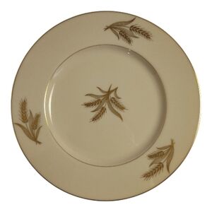 Vintage Lenox Harvest Wheat Gold Trim Dinner Plate 10.5"